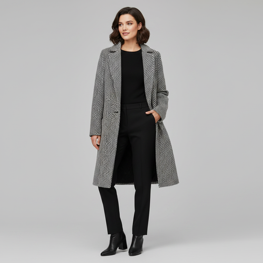 Elegant Long Wool Coat | Women's Winter Coats