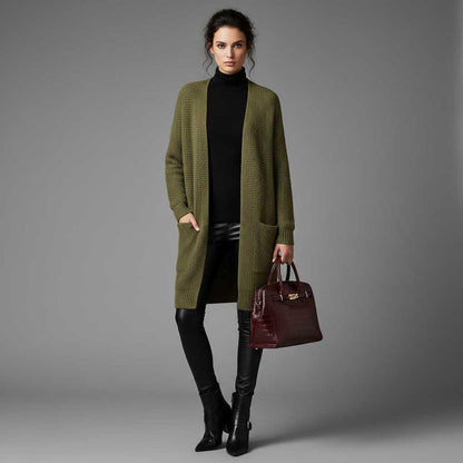 Elegant Black Cardigan | Women's Cardigan Sweater