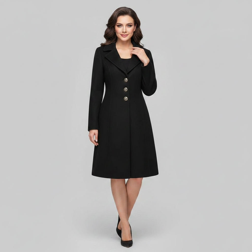 Elegant Women's Button Coat | Stylish Outerwear