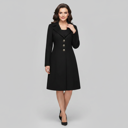 Elegant Women's Button Coat | Stylish Outerwear