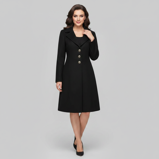 Elegant Women's Button Coat | Stylish Outerwear