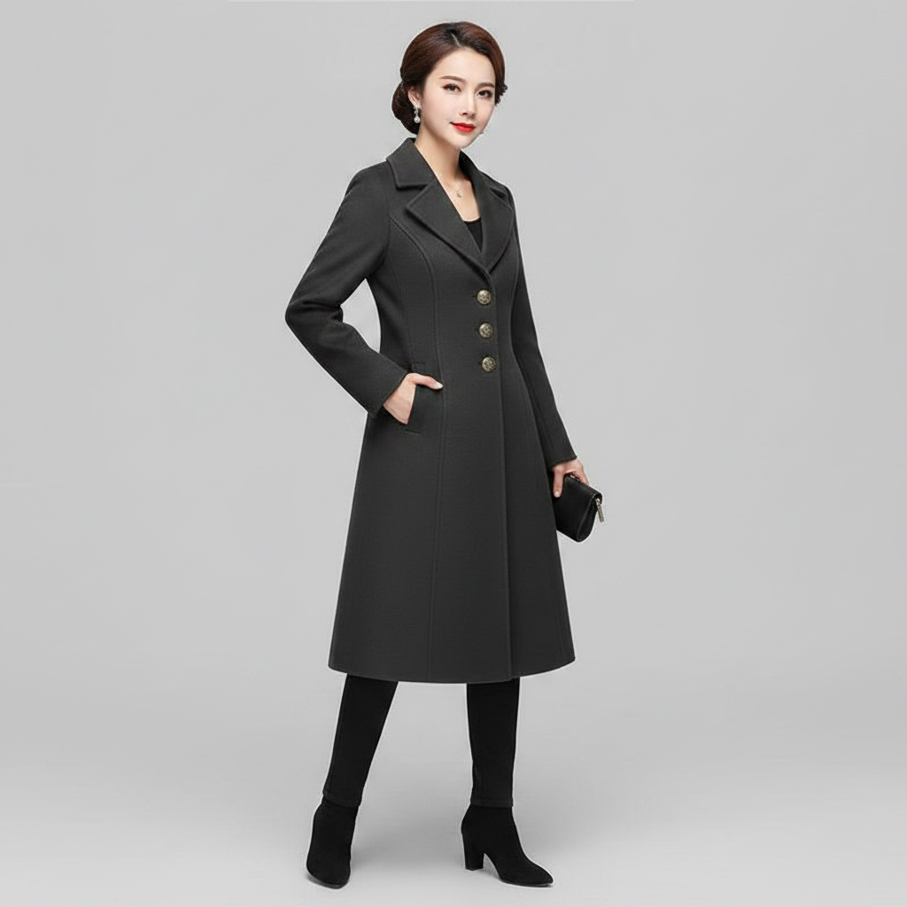 Elegant Women's Button Coat | Stylish Outerwear