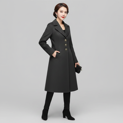 Elegant Women's Button Coat | Stylish Outerwear