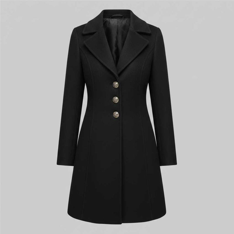 Elegant Women's Button Coat | Stylish Outerwear