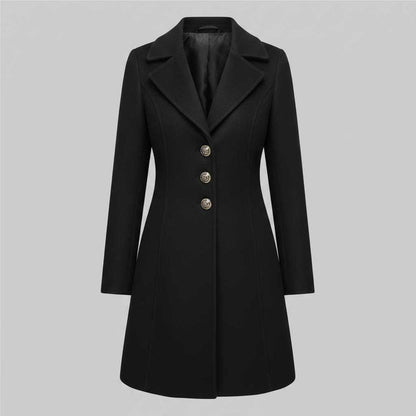 Elegant Women's Button Coat | Stylish Outerwear