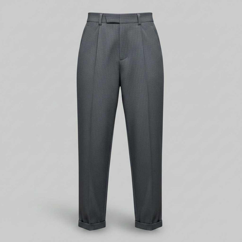 Elegant High Waist Women's Suit Trousers | Office Wear