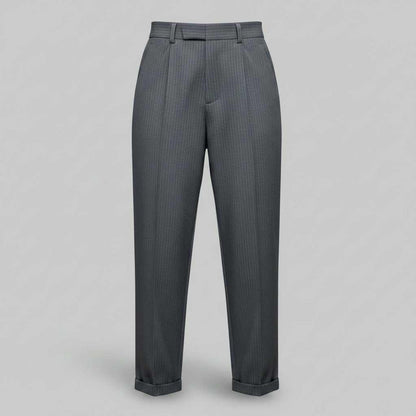 Elegant High Waist Women's Suit Trousers | Office Wear