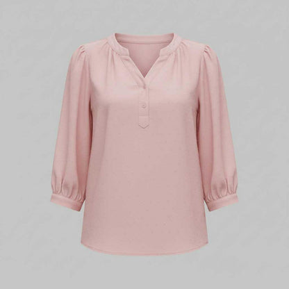 Silk Patchwork Women's Blouse | Versatile Summer Top