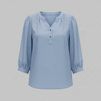 Silk Patchwork Women's Blouse | Versatile Summer Top
