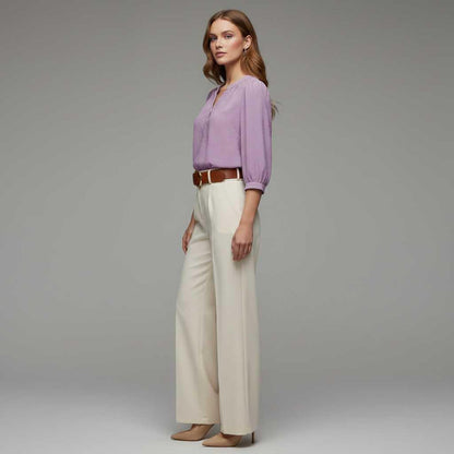 Silk Patchwork Women's Blouse | Versatile Summer Top