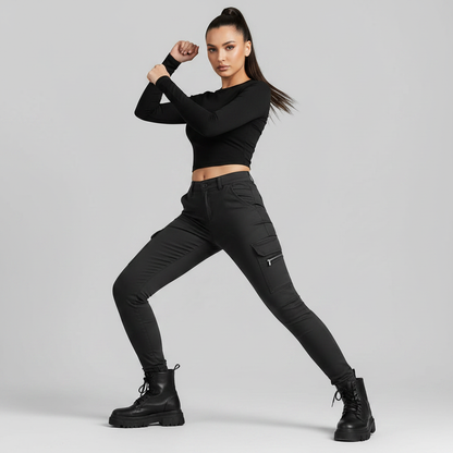 Urban Cargo Pants | Women's Trousers with Elastic Waistband